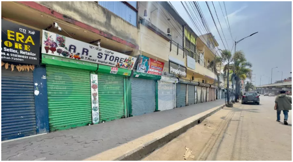 মণিপুর উপত্যকায় পাঁচ দিনের বনধে জনজীবন স্তব্ধ — দুই শিশু হত্যায় ক্ষোভ, স্বরাষ্ট্রমন্ত্রীর শান্তির আহ্বান