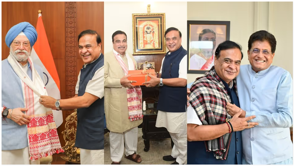 আসাম জ্বালানি অনুসন্ধান কেন্দ্র আলোচনায় হিমন্তের তিন মন্ত্রী বৈঠক দিল্লিতে